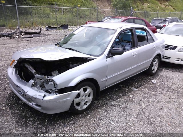 JM1BJ2216Y0224795 - 2000 MAZDA PROTEGE ES SILVER photo 2