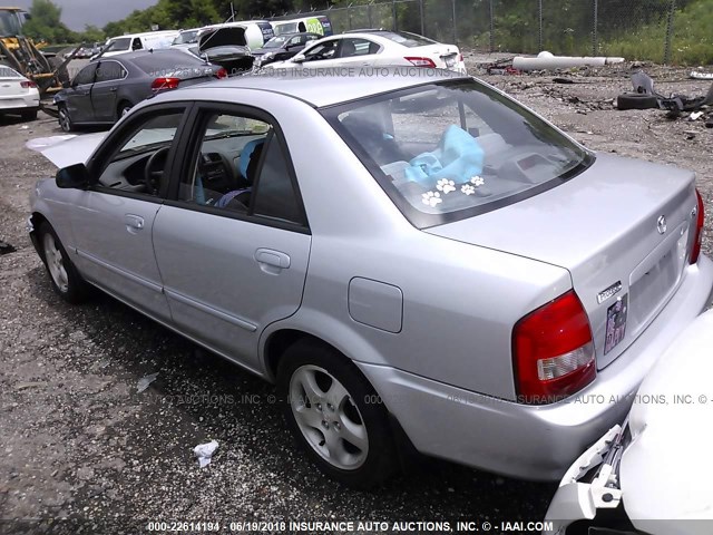 JM1BJ2216Y0224795 - 2000 MAZDA PROTEGE ES SILVER photo 3