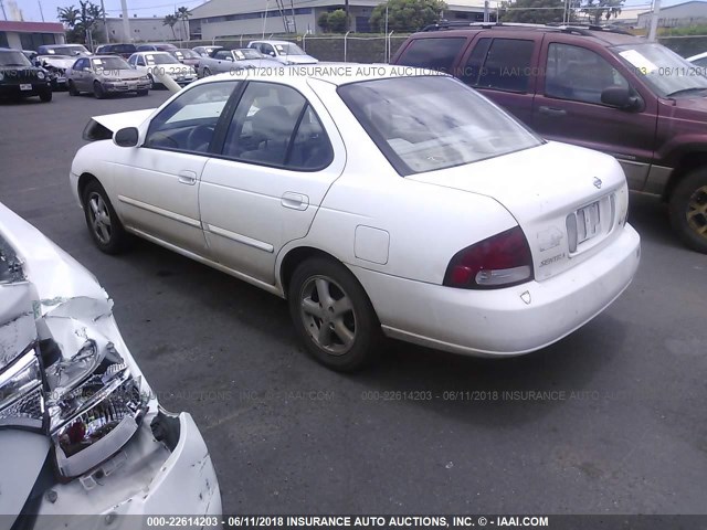 3N1CB51D01L491831 - 2001 NISSAN SENTRA XE/GXE WHITE photo 3