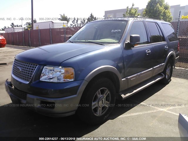 1FMRU17W84LB77021 - 2004 FORD EXPEDITION EDDIE BAUER BLUE photo 2