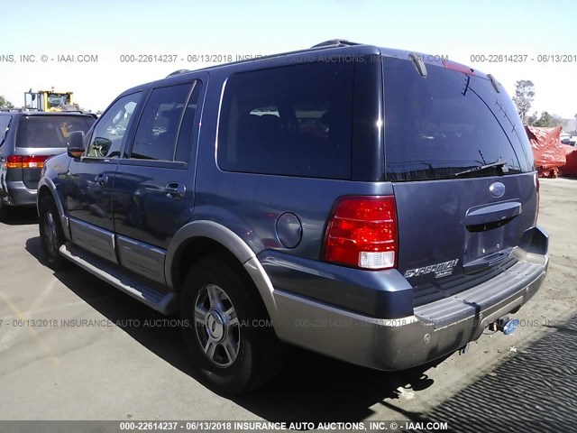 1FMRU17W84LB77021 - 2004 FORD EXPEDITION EDDIE BAUER BLUE photo 3