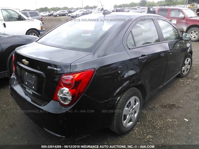 1G1JA5SH4G4134166 - 2016 CHEVROLET SONIC LS 黑色 照片 4