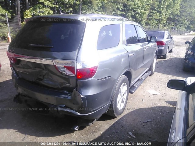 1C4RDHDG4DC508882 - 2013 DODGE DURANGO CREW GRAY photo 4