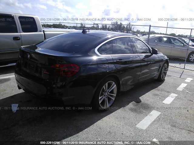 WBA4J1C59JBG76206 - 2018 BMW 430I GRAN COUPE BLACK photo 4