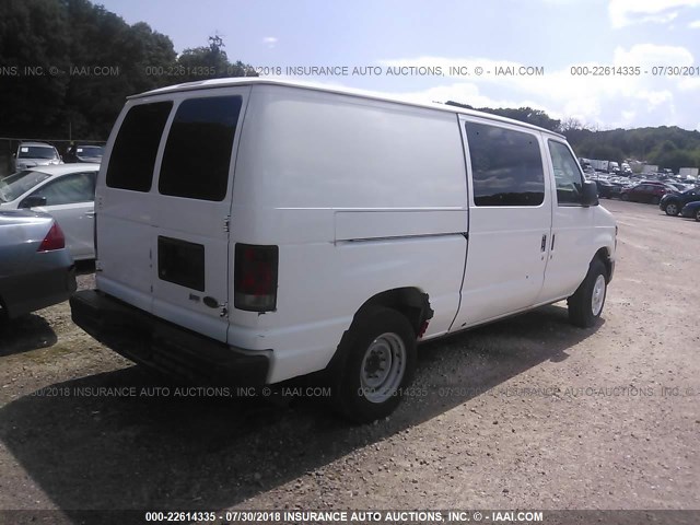 1FTNE1EL9CDA36315 - 2012 FORD ECONOLINE E150 VAN WHITE photo 4