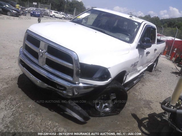 3C6TR5JT8EG222191 - 2014 RAM 2500 SLT WHITE photo 2