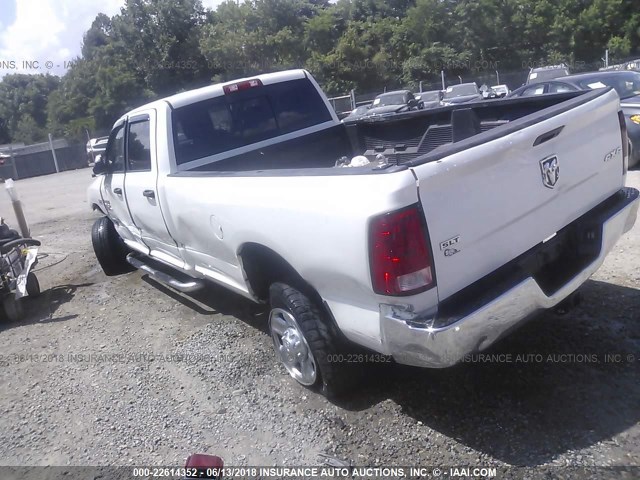 3C6TR5JT8EG222191 - 2014 RAM 2500 SLT WHITE photo 3