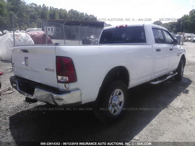 3C6TR5JT8EG222191 - 2014 RAM 2500 SLT WHITE photo 4