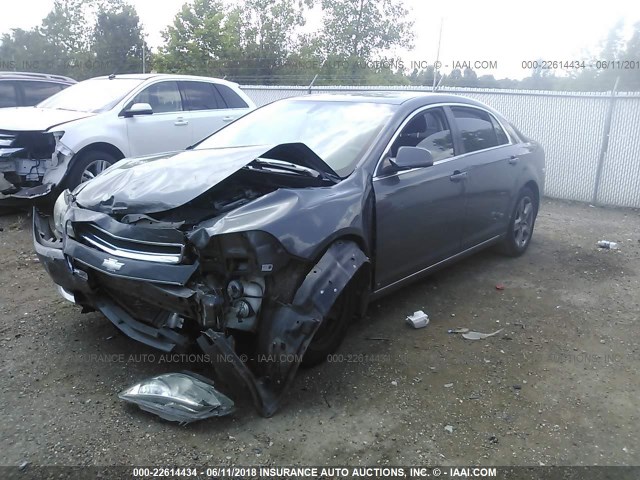 1G1ZH57B49F232088 - 2009 CHEVROLET MALIBU 1LT ნაცრისფერი ფოტო 2