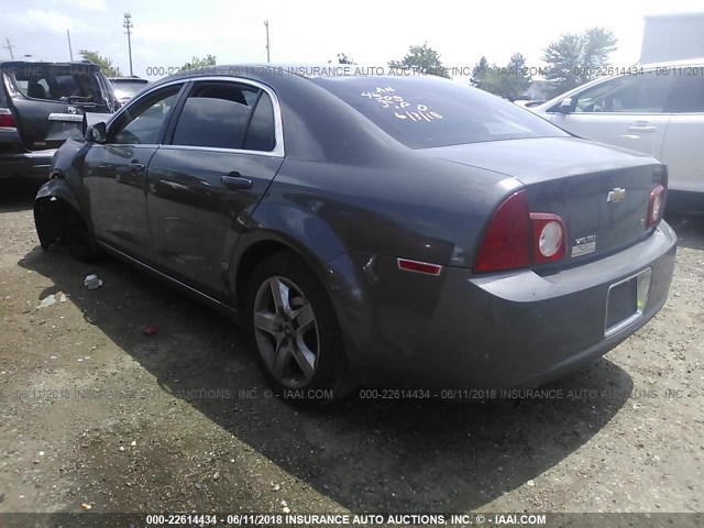 1G1ZH57B49F232088 - 2009 CHEVROLET MALIBU 1LT ნაცრისფერი ფოტო 3
