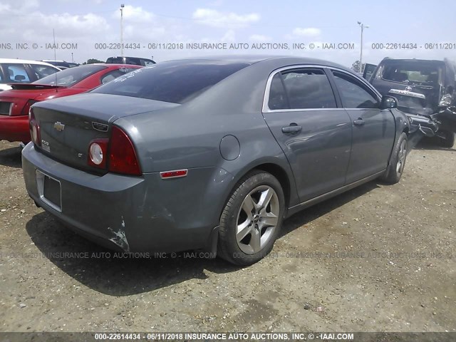 1G1ZH57B49F232088 - 2009 CHEVROLET MALIBU 1LT ნაცრისფერი ფოტო 4