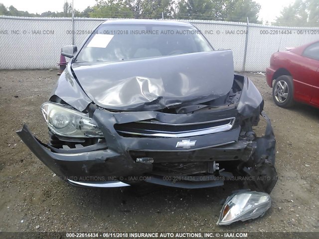 1G1ZH57B49F232088 - 2009 CHEVROLET MALIBU 1LT ნაცრისფერი ფოტო 6