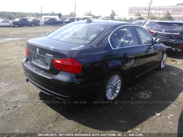 WBAPL5C58BA921662 - 2011 BMW 335 XI BLACK photo 4