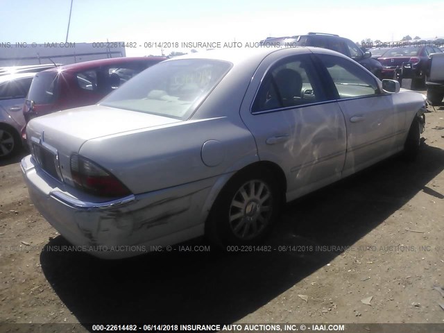 1LNHM86S14Y649002 - 2004 LINCOLN LS WHITE photo 4