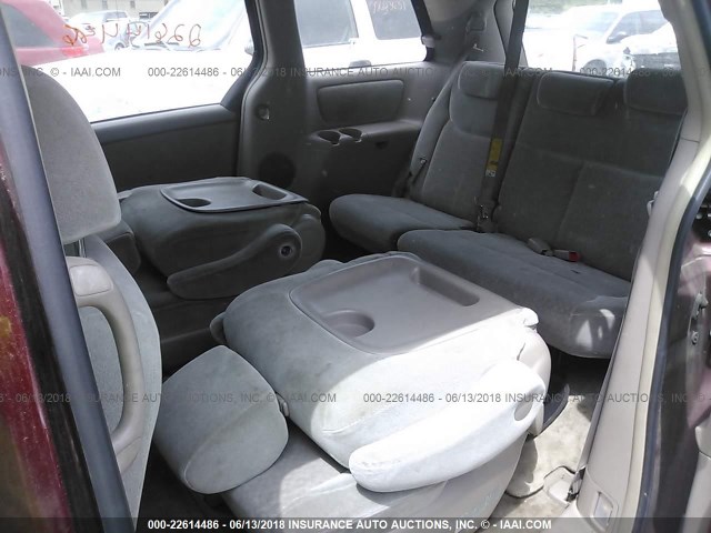 5TDZA23C45S335109 - 2005 TOYOTA SIENNA CE/LE RED photo 8