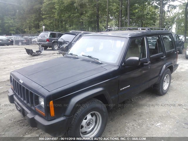 1J4FF28S0XL657457 - 1999 JEEP CHEROKEE SE BLACK photo 2