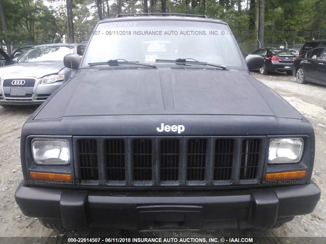 1J4FF28S0XL657457 - 1999 JEEP CHEROKEE SE BLACK photo 6