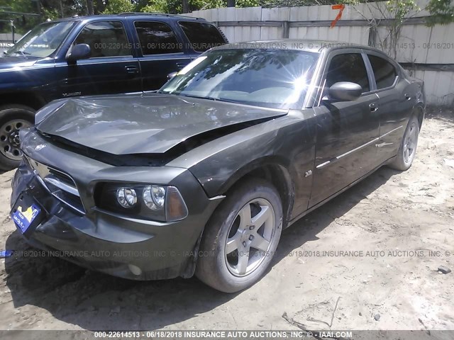 2B3CA3CV7AH100758 - 2010 DODGE CHARGER SXT GRAY photo 2