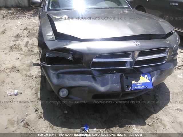 2B3CA3CV7AH100758 - 2010 DODGE CHARGER SXT GRAY photo 6