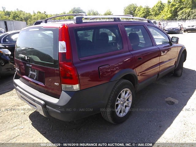 YV4SZ592671259965 - 2007 VOLVO XC70 RED photo 4