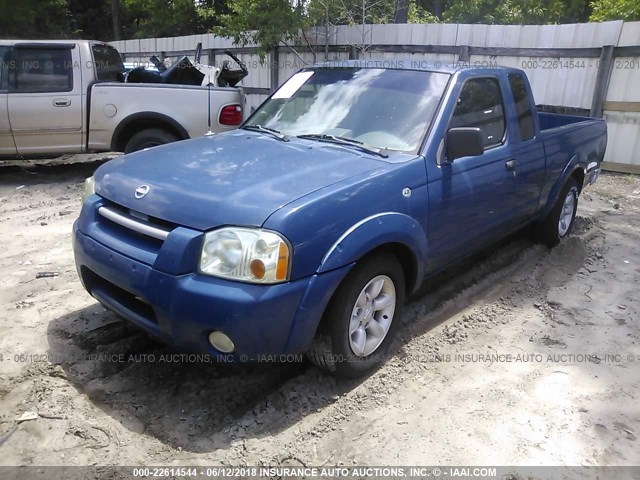 1N6DD26S92C359436 - 2002 NISSAN FRONTIER KING CAB XE BLUE photo 2