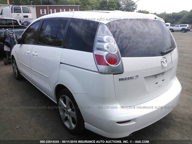 JM1CR293170153802 - 2007 MAZDA 5 WHITE photo 3