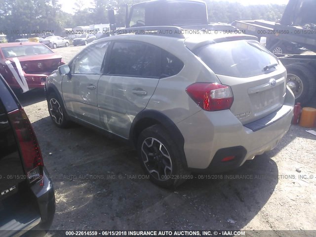 JF2GPABC1G8316401 - 2016 SUBARU CROSSTREK PREMIUM თაფლისფერი ფოტო 3