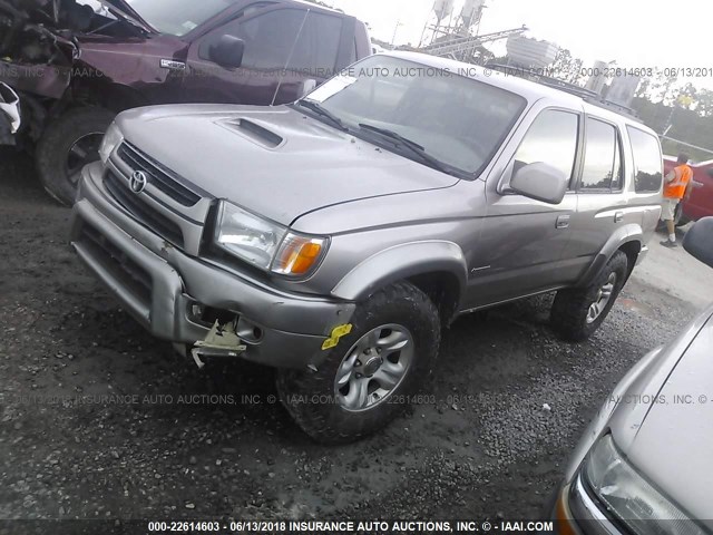 JT3HN86R720384889 - 2002 TOYOTA 4RUNNER SR5 SILVER photo 2