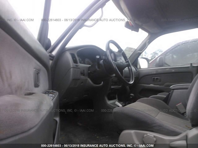 JT3HN86R720384889 - 2002 TOYOTA 4RUNNER SR5 SILVER photo 5