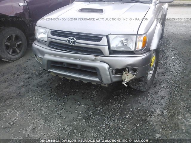 JT3HN86R720384889 - 2002 TOYOTA 4RUNNER SR5 SILVER photo 6