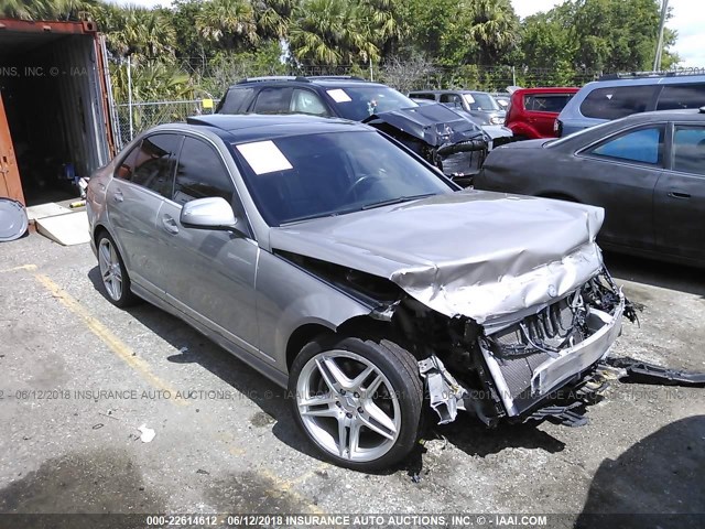 WDDGF56X38R032338 - 2008 MERCEDES-BENZ C 350 SILVER photo 1