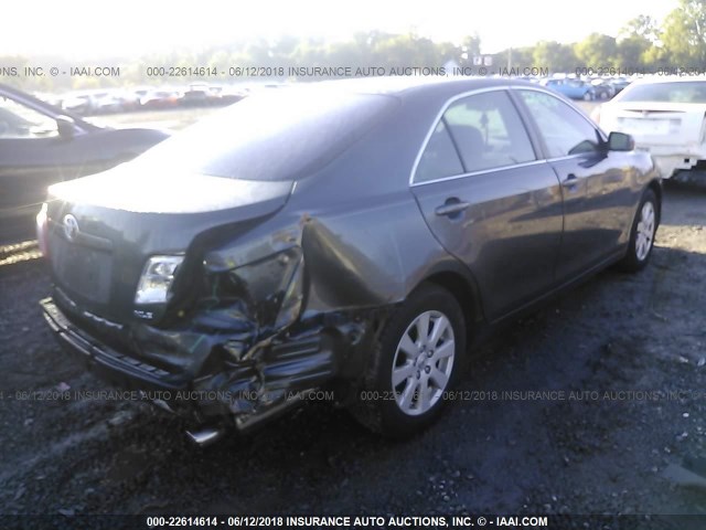 4T1BE46K98U255823 - 2008 TOYOTA CAMRY CE/LE/XLE/SE GRAY photo 4