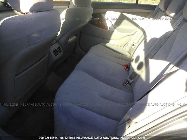 4T1BE46K98U255823 - 2008 TOYOTA CAMRY CE/LE/XLE/SE GRAY photo 8