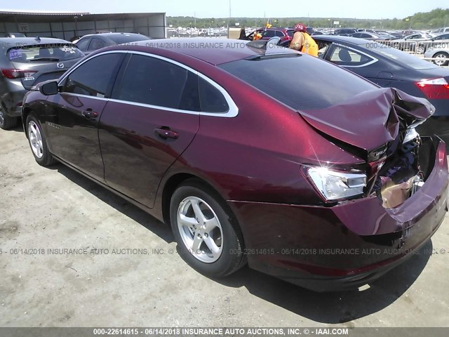 1G1ZB5STXGF215679 - 2016 CHEVROLET MALIBU LS BURGUNDY photo 3