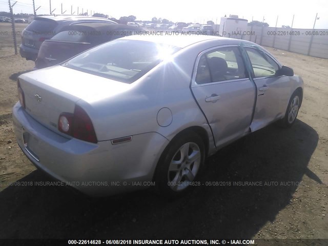 1G1ZA5E02AF282093 - 2010 CHEVROLET MALIBU LS SILVER photo 4