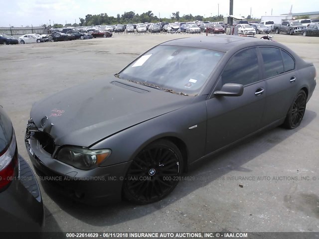 WBAHL83507DT09872 - 2007 BMW 750 I GRAY photo 2