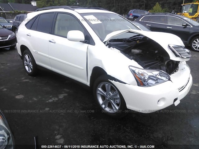 JTJGW31UX82850392 - 2008 LEXUS RX 400H WHITE photo 1