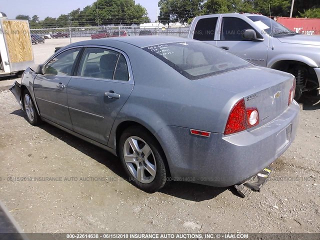 1G1ZG57B89F198952 - 2009 CHEVROLET MALIBU LS 蓝色 照片 3