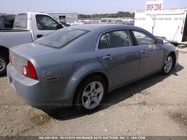 1G1ZG57B89F198952 - 2009 CHEVROLET MALIBU LS 蓝色 照片 4