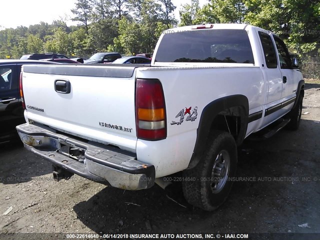 1GCHK29G31E177896 - 2001 CHEVROLET SILVERADO K2500 HEAVY DUTY WHITE photo 4