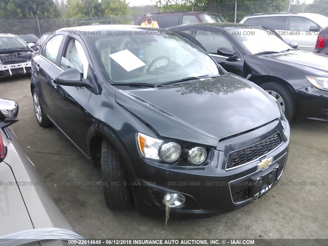 1G1JE5SB8F4103310 - 2015 CHEVROLET SONIC LTZ GRAY photo 1