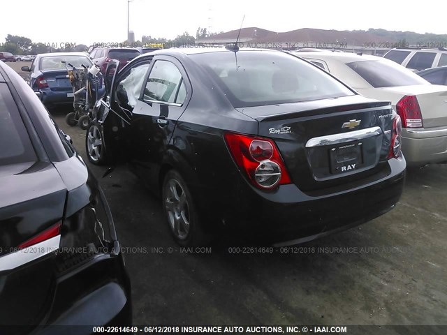 1G1JE5SB8F4103310 - 2015 CHEVROLET SONIC LTZ GRAY photo 3