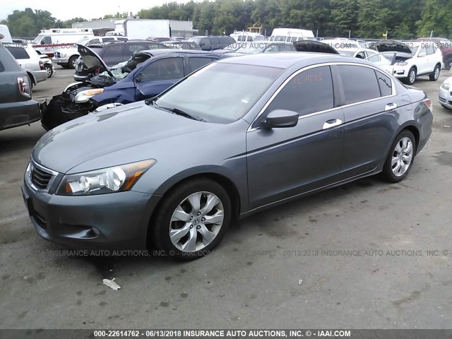 1HGCP3F8XAA003038 - 2010 HONDA ACCORD EXL GRAY photo 2