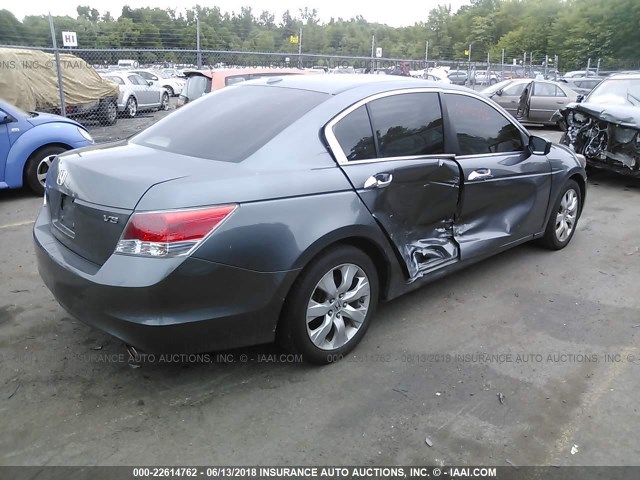 1HGCP3F8XAA003038 - 2010 HONDA ACCORD EXL GRAY photo 4