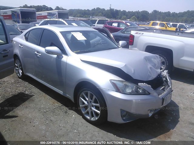 JTHCF5C27B5049013 - 2011 LEXUS IS 250 SILVER photo 1