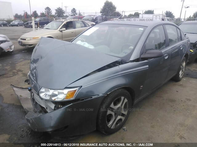 1G8AL52F84Z131148 - 2004 SATURN ION LEVEL 3 BLUE photo 2