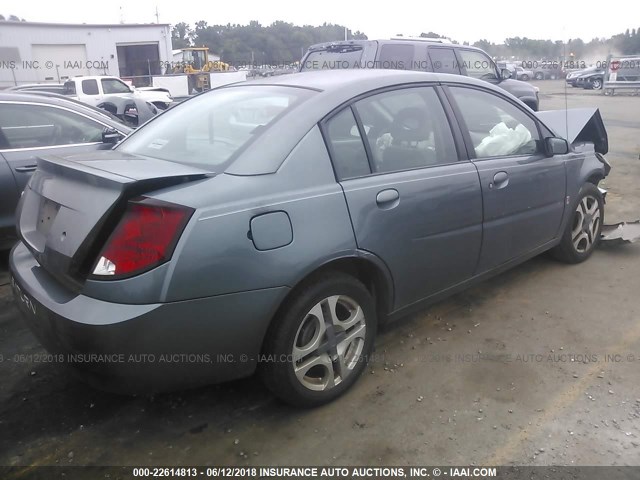 1G8AL52F84Z131148 - 2004 SATURN ION LEVEL 3 BLUE photo 4