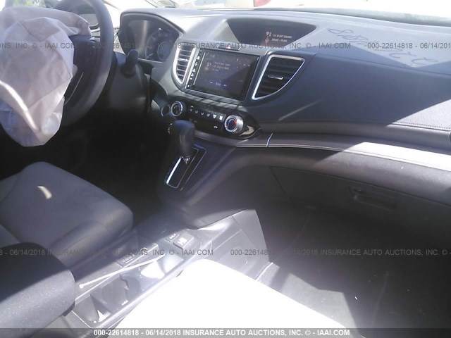 5J6RM4H58FL114011 - 2015 HONDA CR-V EX WHITE photo 5