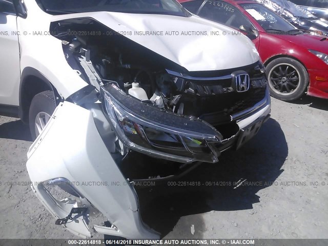 5J6RM4H58FL114011 - 2015 HONDA CR-V EX WHITE photo 6