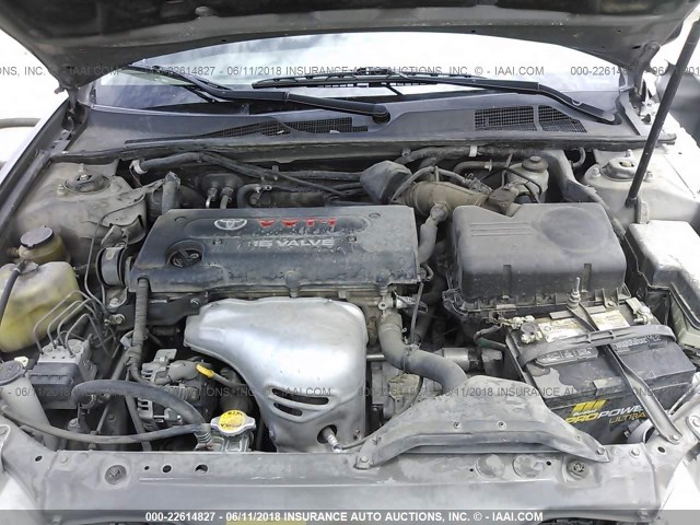JTDBE32KX63064340 - 2006 TOYOTA CAMRY LE/XLE GRAY photo 10